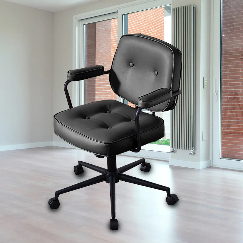 New Office Chair Lift Swivel Chair Home Computer Chair Study Simple Backrest Seat Bedroom Dormitory Armchair steel frame