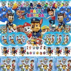 Decoration Paw Patrol Birthday Party Gift Girl Party Supplies Children Favor Paper Tableware Ballon Plate Cup Table Accessories