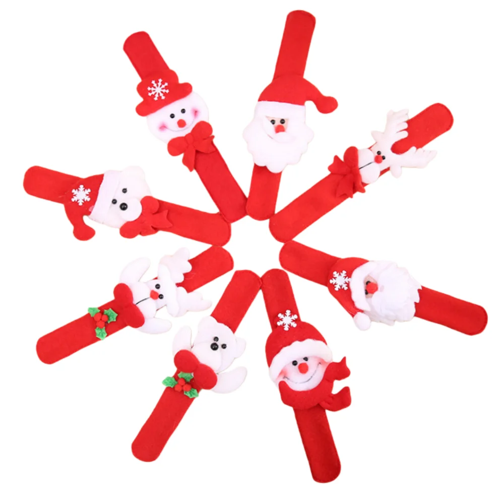 6/12 قطعة غير مضيئة ومضيئة أفخم عيد الميلاد نمط صفعة سوار عيد الميلاد السنة الجديدة كرنفال حفل زفاف هدية الديكور #6