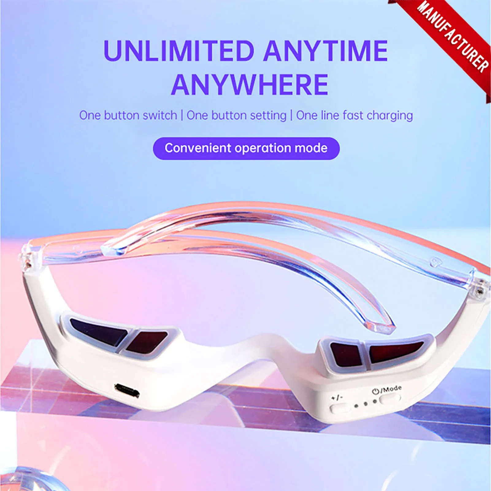 Toner Eye Care Pro Glasses Relieve Eye Fatigue and Puffiness Device Gift for Friends Family Members