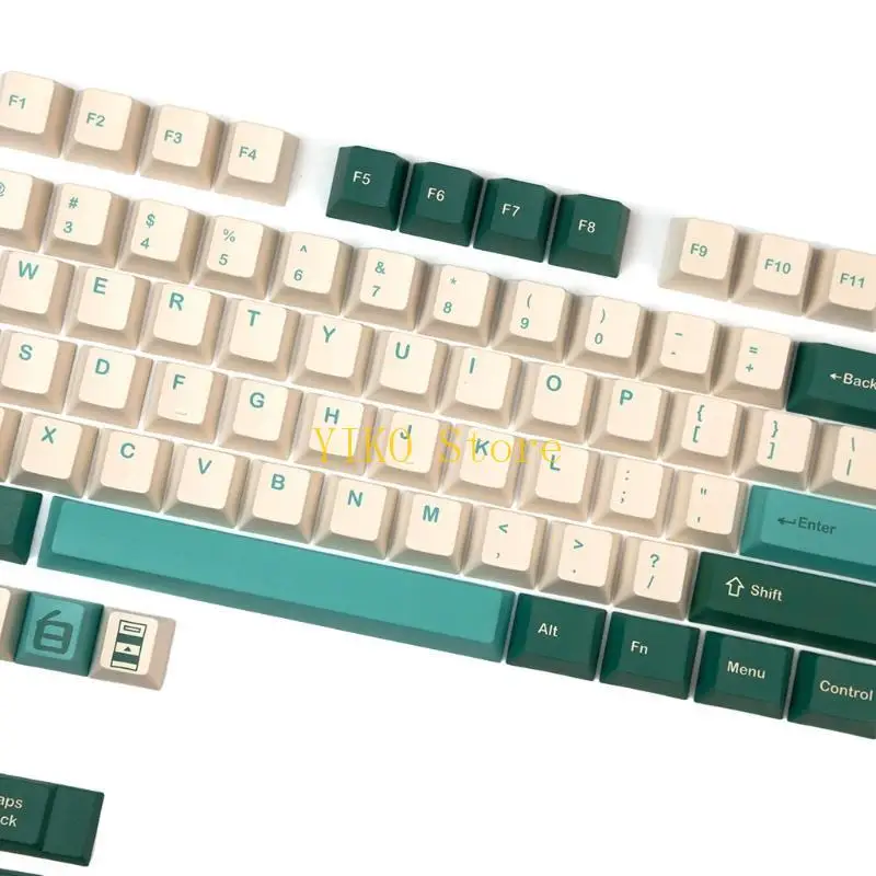 K32c 128 teclas corante subbed pbt conjunto teclas âmbar cereja mx perfil para teclado jogos jogador tampas padrão
