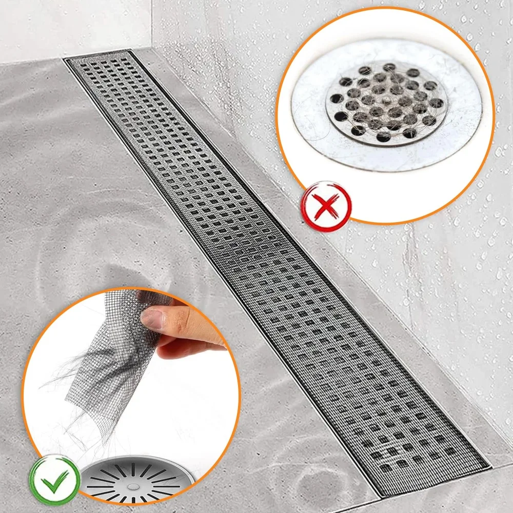 1set Creative Bathroom Filter Stickers, Shower Drain Hair Catchers,Bathroom Floor Drain Filter,Bathroom Accessories.
