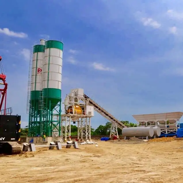 YG betoniera verticale containerizzata impianto di betonaggio silo di cemento cenere di carbone impianto di betonaggio attrezzature serbatoio di