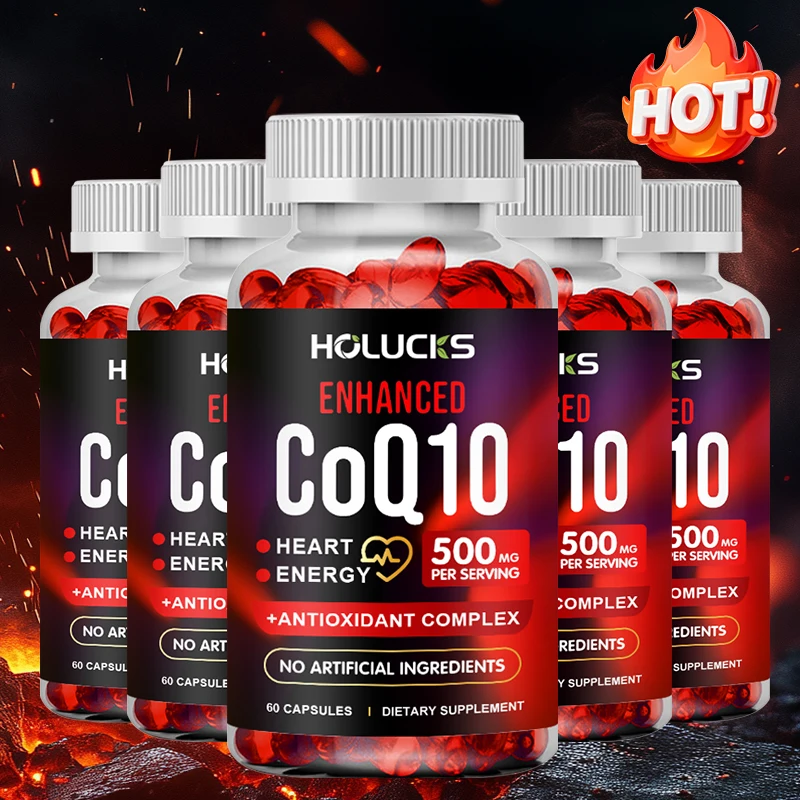 

HOLUCKS Advanced CoQ10 Capsules, Supports Circulatory Function, Energy Production, Antioxidant Defense, Healthy Aging for Adults