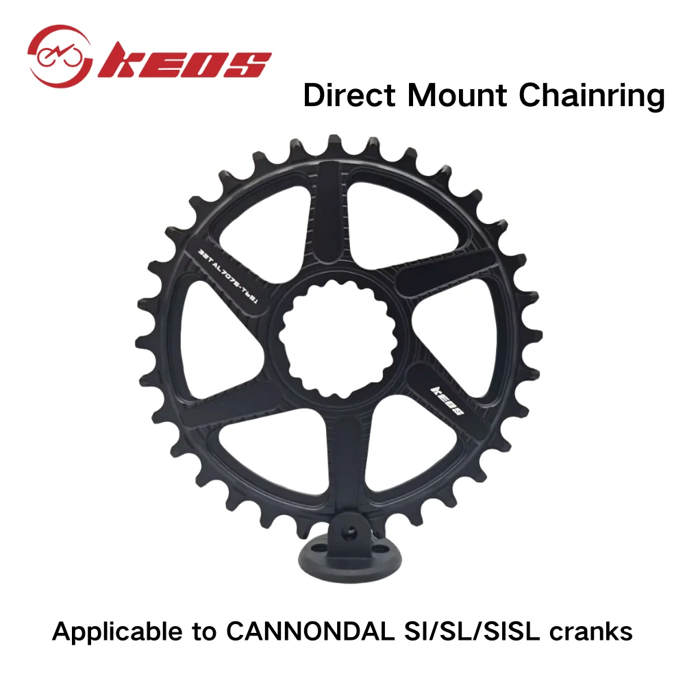 Plato ancho estrecho CNC de montaje directo KEOS AL7075 para corona única CANNONDALE SL SISL FSA 32-48T