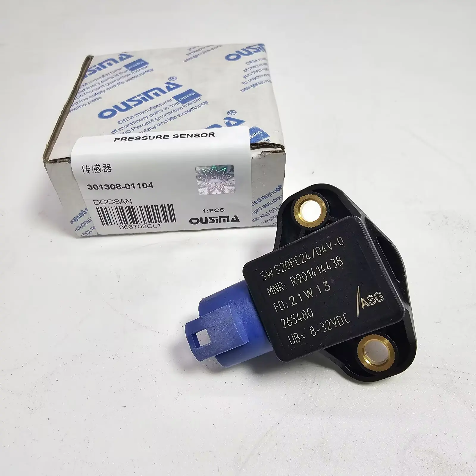 301308-01104 Steel Pressure Sensor For  Excavator Machinery Parts
