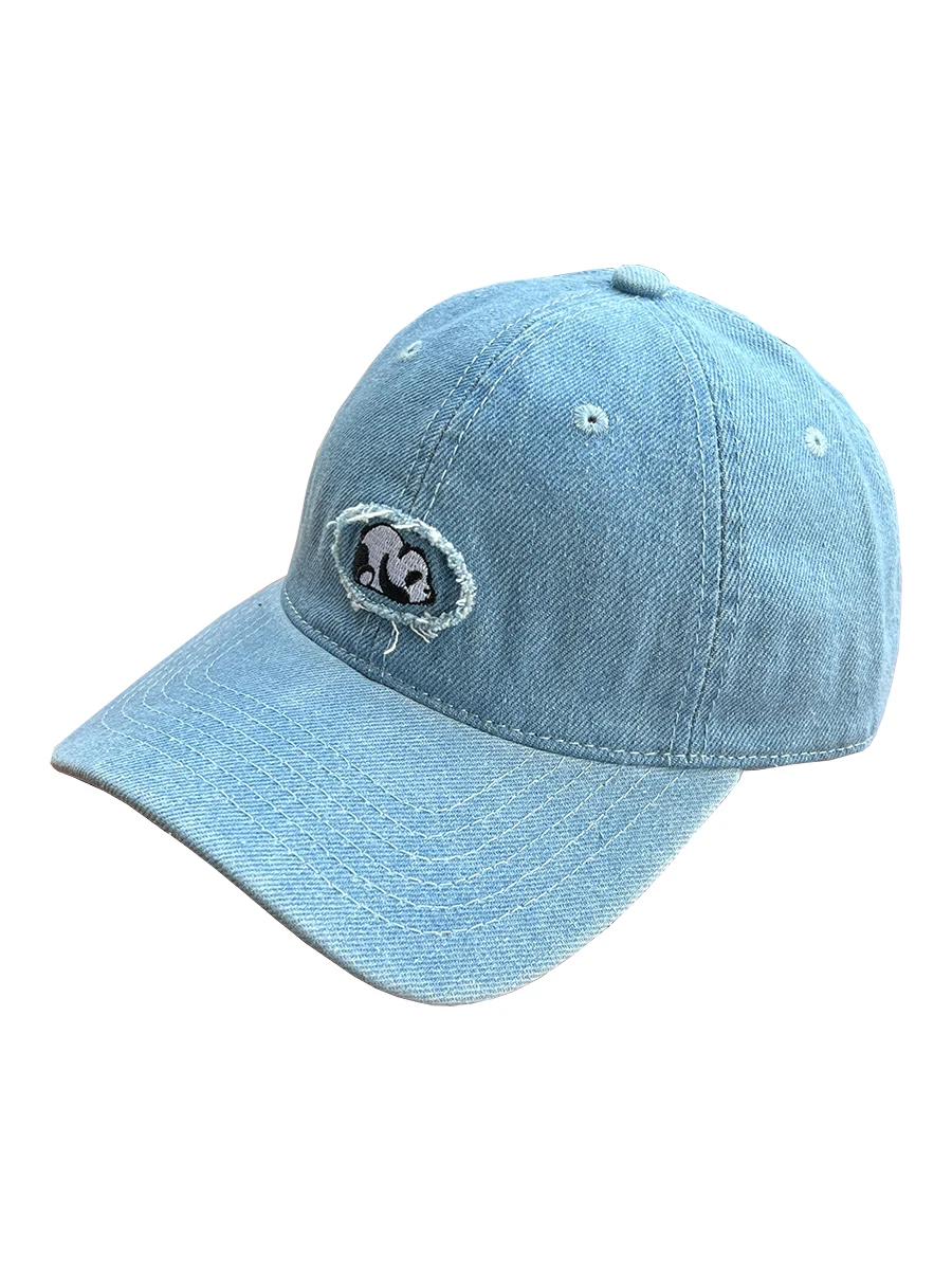Gorra vaquera bordada versátil para hombre y mujer, gorra de béisbol de calle para primavera y verano