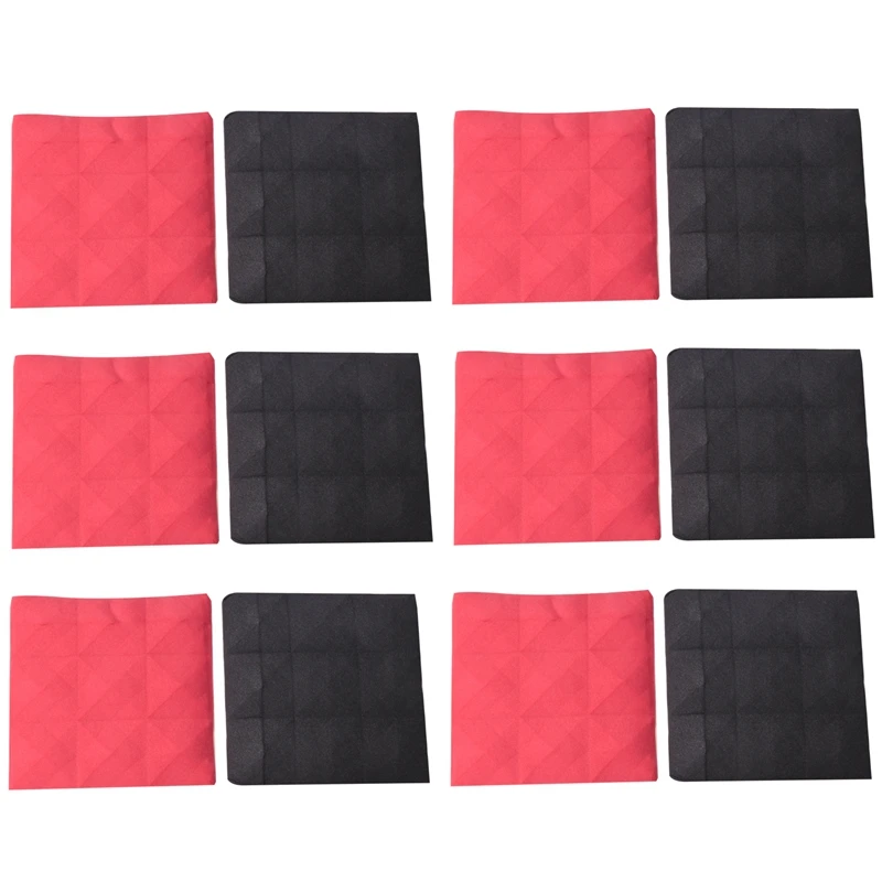 Acoustic Foam Panels,2X12X12 Inch Sound Proof Foam Panels With High Density Pyramid Sound Insulation Padding