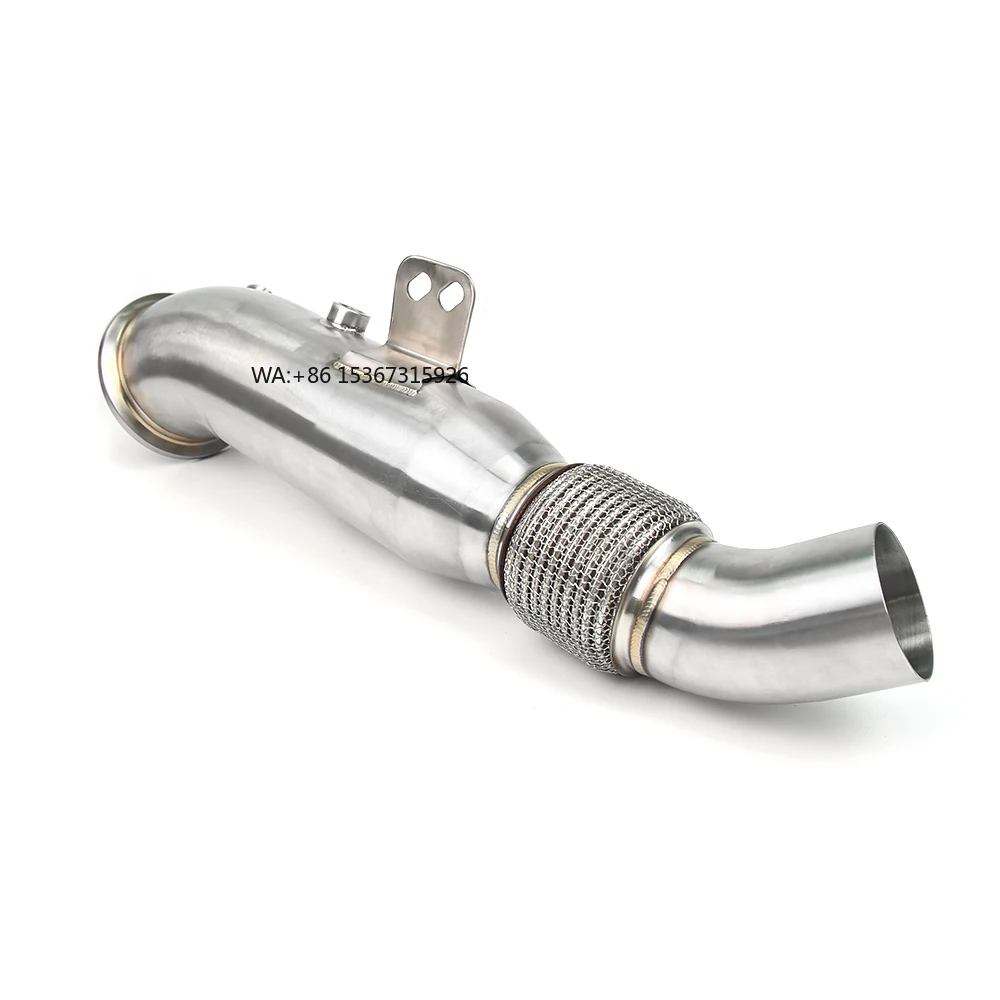 

M240i/340i/440i/540i/740i/840i &xDrive 2016-2022 New 304 Stainless Steel Exhaust Downpipe Polished Surface 4.5"