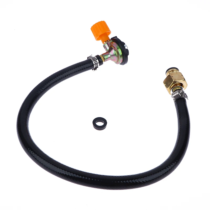 Rubber Gas Refill Pipe Gas Refill Adapter Leakproof Tube Cylinder Convertor Filling Tank Coupler Accessories Valve Braided Hose