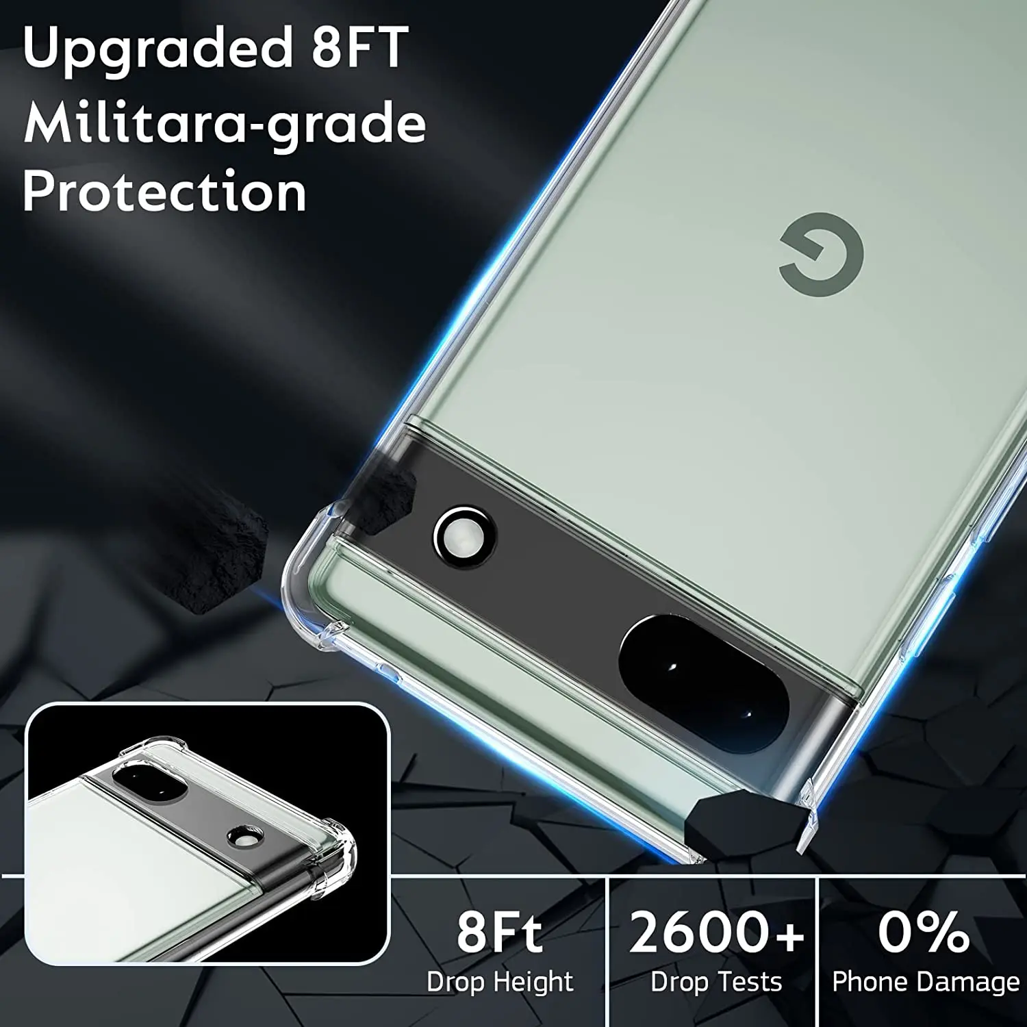 1,5 MM Dicke Air-Bag Klar Telefon Fall Für Google Pixel 6 7 8 910 Pro XL Fall Pixel 6A 7A 8A 9A Stoßfest Abdeckung Coque – Detail 5