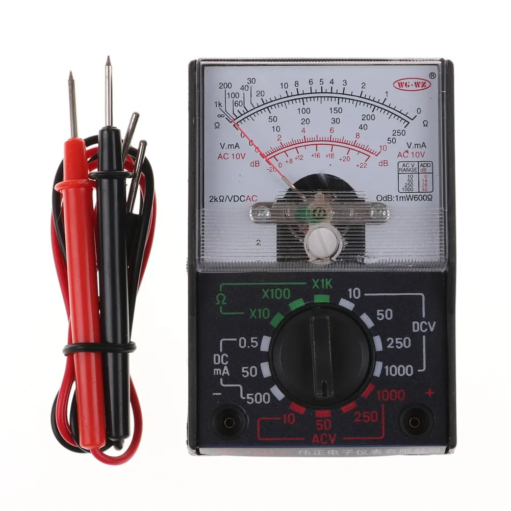 

250V 1000V Voltmeter Multimeter Tester Mf-110a AC DC Voltage Ammeter Meter Indicator Measuring Instrument Electrician Tool