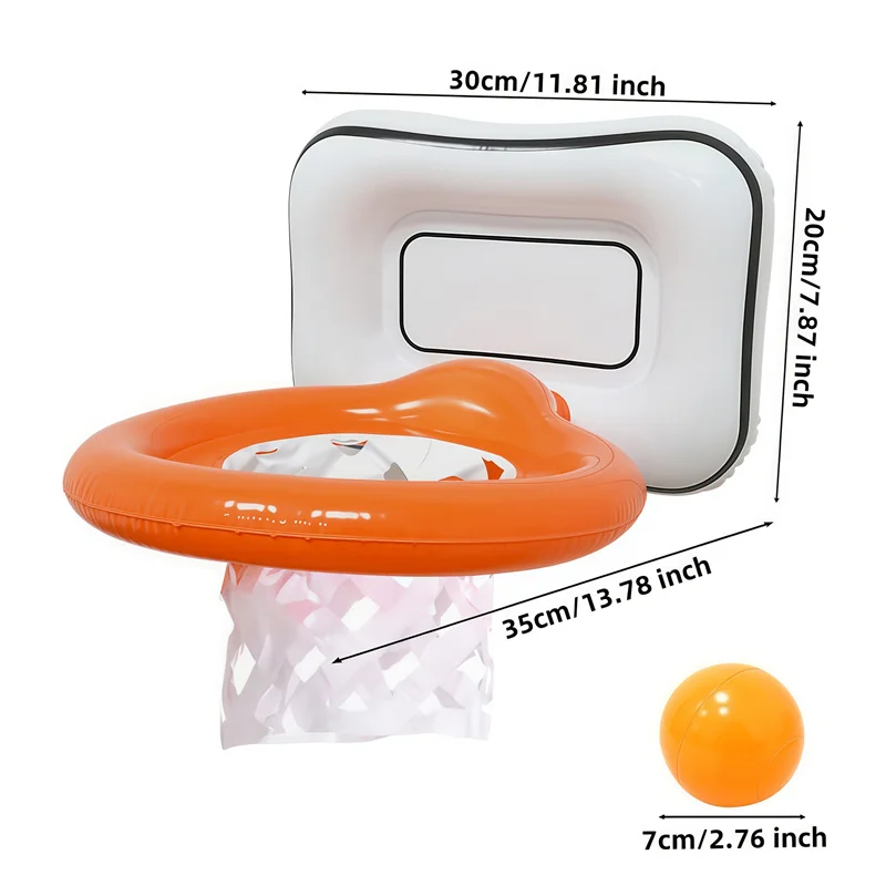 طقم قبعة كرة السلة القابلة للنفخ مصنوع من البلاستيك المتين مثالي للحفلات والمهرجانات قابل للارتداء يضفي أجواء حيوية للألعاب الرياضية