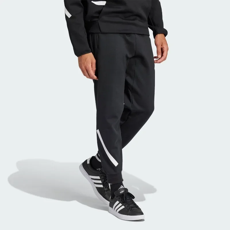 Adidas Dri Fit Adjustable Waist Tapered Snap Cargo Pockets Running Long TrousersJD5983