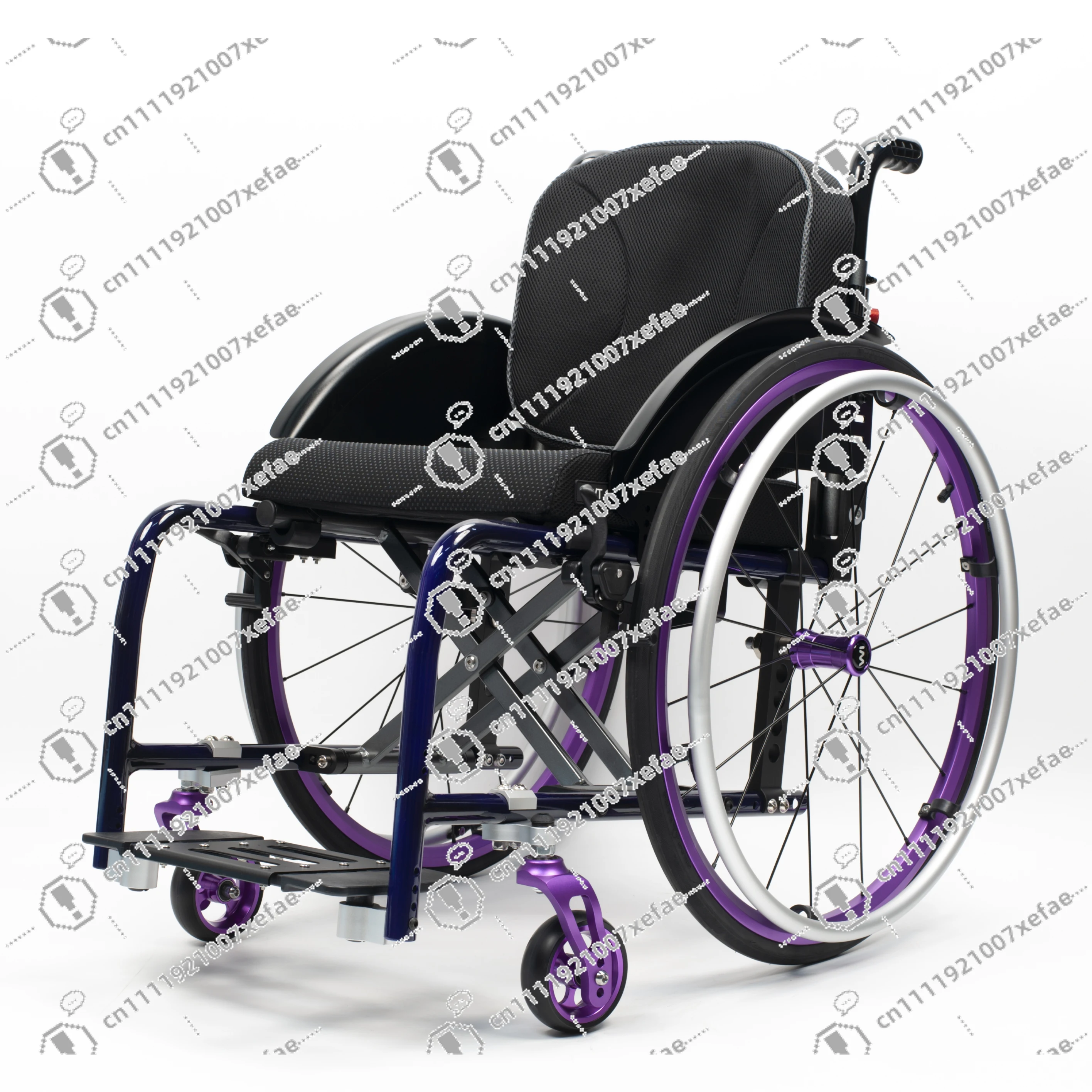Lightweight Semi Active Wheelchair Manual Leisure Foldable Sport Wheelchair Seat Width 36-38-40-42 cm