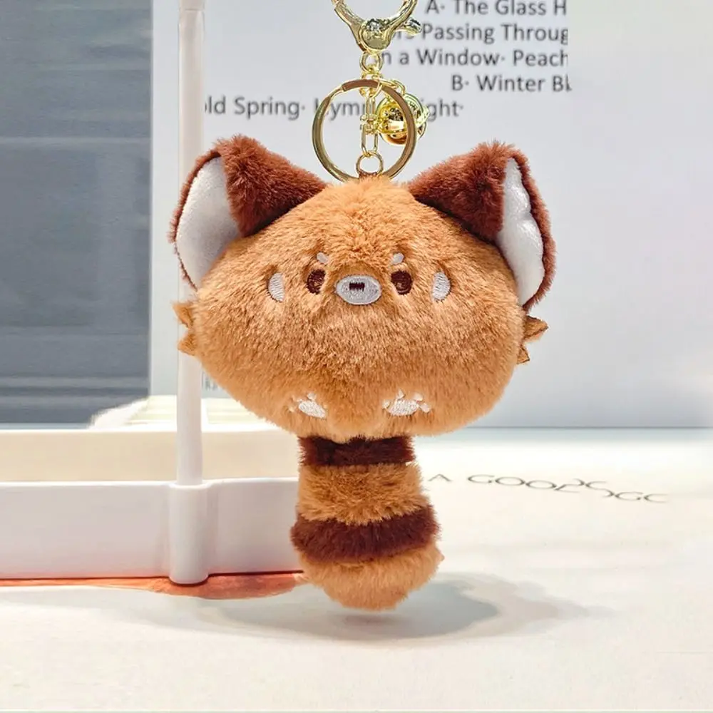 

Squeak Red Panda Coin Purse Wallet Chirping Squeeze Tail Lesser Panda Purse Bag Zipper Earphone Bag Red Panda Keychain Girl