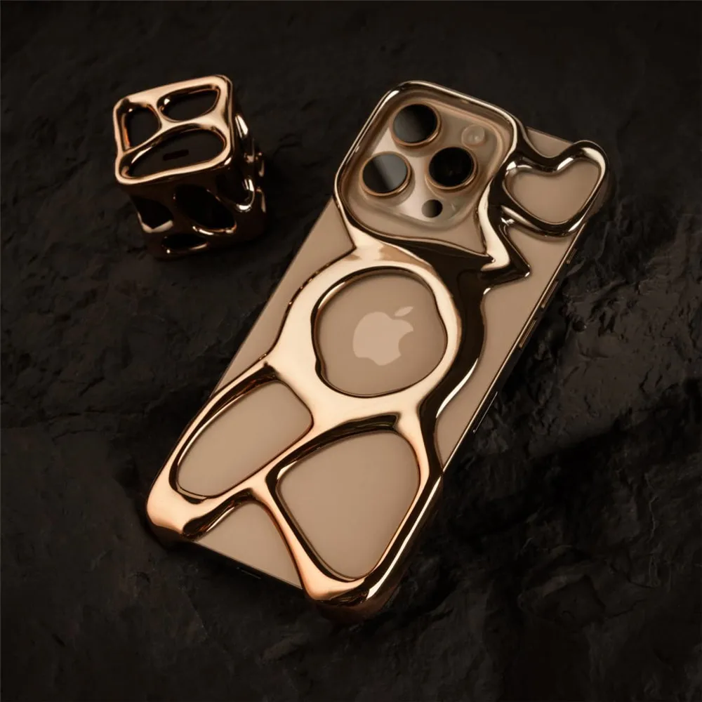 

Пустой чехол для телефона Angry Miao для iPhone 16 Pro/Pro Max, совместимый с MagSafe, легкий, повышенная защита от теплоотдачи