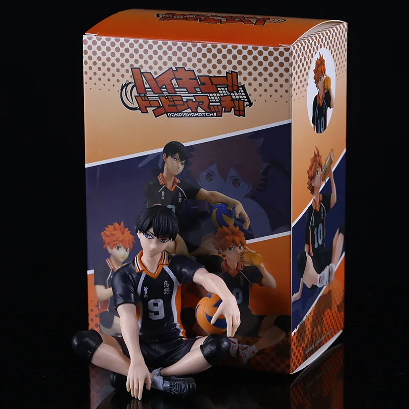 ฟิกเกอร์ตัวการ์ตูน Haikyuu, โมเดล shoyo Hinata ของเล่นตุ๊กตาขยับแขนขาได้ก๋วยเตี๋ยว kozume kenma กล่องของเล่นสะสม tobio kageyama ขนาด12ซม.