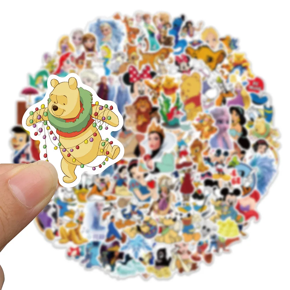 10/30/50/100pcs Disney Cute Mix Cartoon Anime Stickers Decal for Kids Toy Motorcycle Luggage Laptop Phone Diary Graffiti Sticker