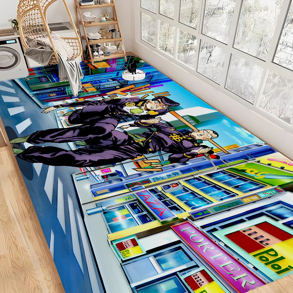 

JoJo Bizarre Adventure Door Mat Washable Non-Slip Living Room Sofa Chairs Area Mat Kitchen Doormat Area Rug