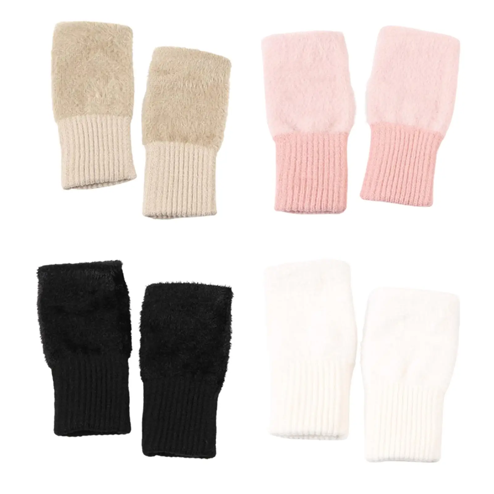 Winter Warm Fingerless Gloves Unique Gift Multifunction Women Half Finger Gloves for Driving Cold Weather Working Sports Outdoor