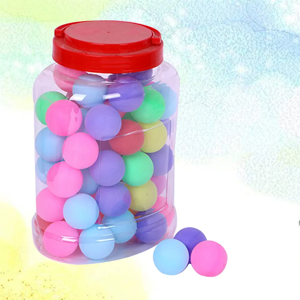 

60Pcs 40Mm Pong Balls for Training Official Size Random Colors Enhanced Control Suitable for Tournament and Party Games