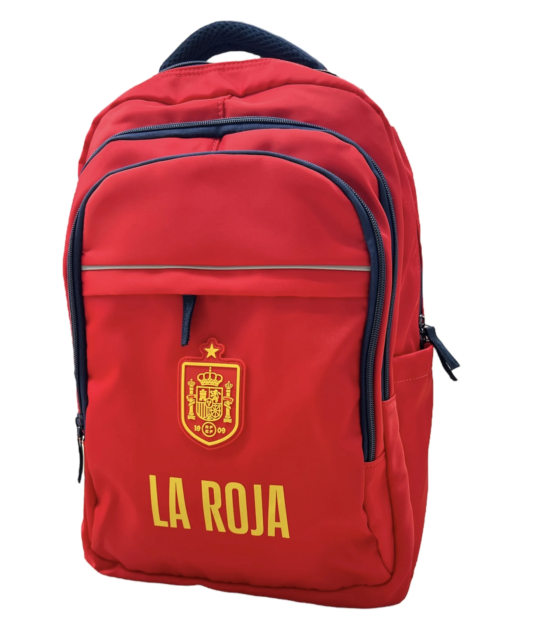 Spain world backpack the red Spanish soccer team 30x48x22 cm, school use, soccer and anniversary gifts. Official Product