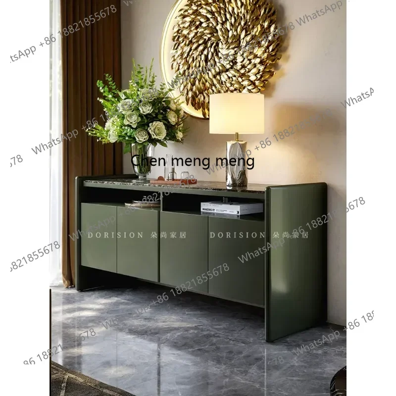 

2003Italian minimalist dining side cabinet, living room natural luxury stone storage decorative cabinet, foyer entrance cabinet