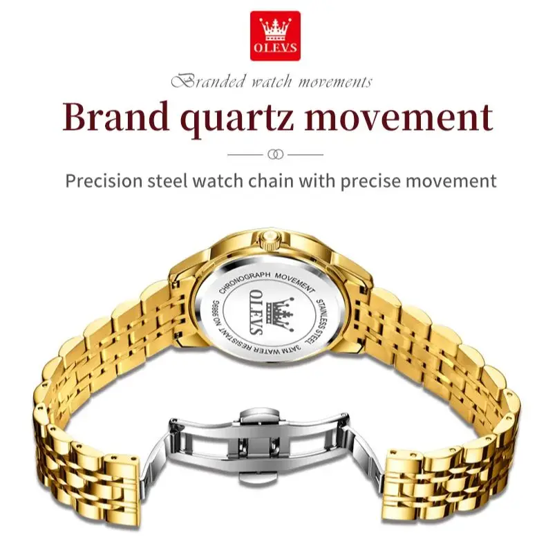 OLEVS 9989 Elegant Women Watch Casual Fashion Calendar Waterproof HD Luminous Watch Exquisite Luxury Brand Quartz Watch Girl