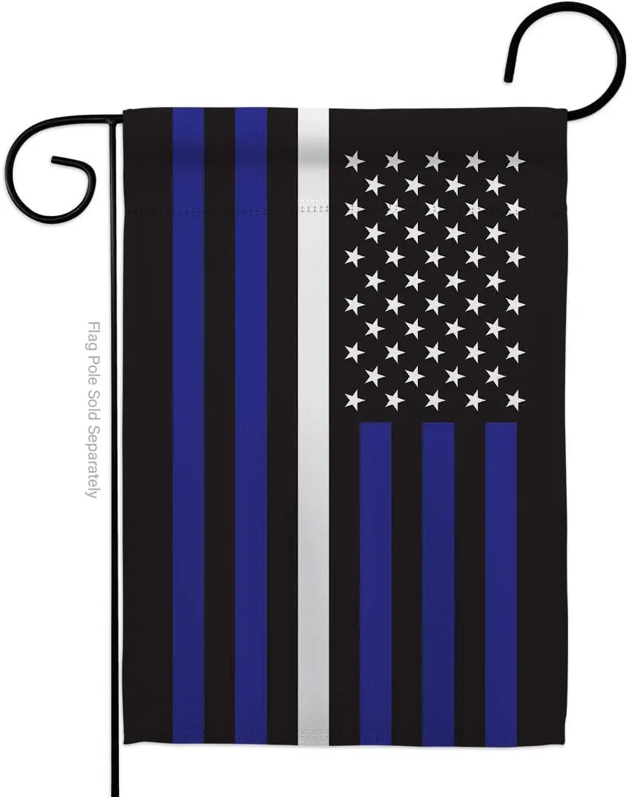 Americana Home & Garden US Thin White Line Garden Flag Armed Forces EMT Paramedic EMS Nurse Emergency Medical Technician Sup