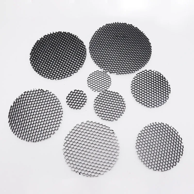 23 - 109mm LED Light Lamp Shade Hood Downlight Spotlight Round Honeycomb Net Cover Black Anti-glare Anti-dazzling Light Aluminum