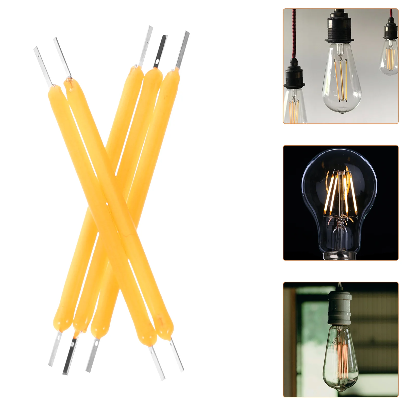 

100 Pcs Incandescent Light Bulb Filament Parts Rechargeable Bulbs Hard Lamp Refrigerator LED