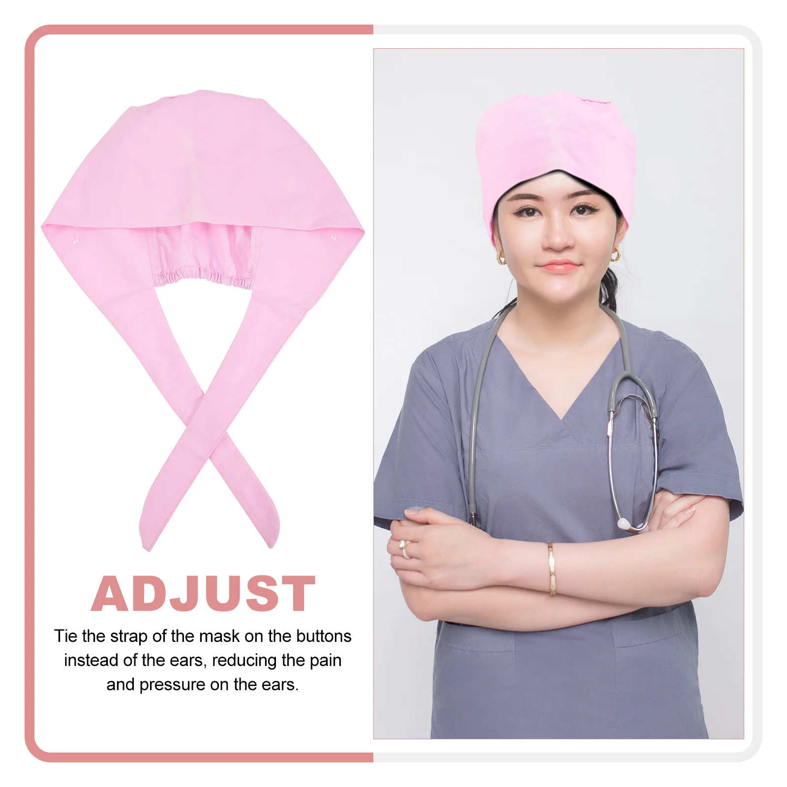 

Регулируемая дышащая кепка-скраб, женская рабочая шапка на пуговицах, повязка на повязку, мягкая хлопковая крышка для волос, шляпа шеф-повара, шапки шеф-повара для мужчин