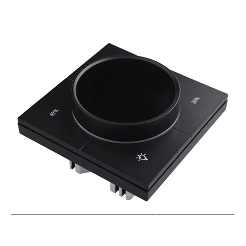 ABMF-Infinite Knob MOSFET Dimmer Regulator Zigbee 3.0 PC Panel Wall Light Switch Digital LCD Trailing Edge Dimming