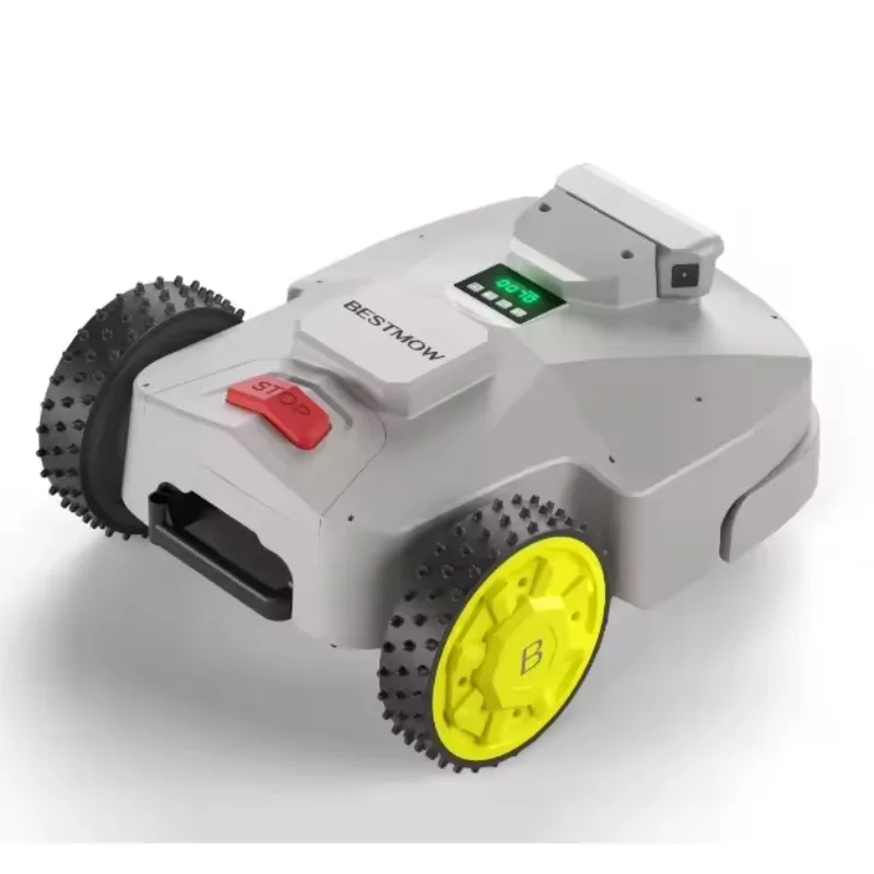 Self-Charging Wheeled Smart Lawn Mower with GPS RTK – Efficient Autonomous Mowing Vehicle