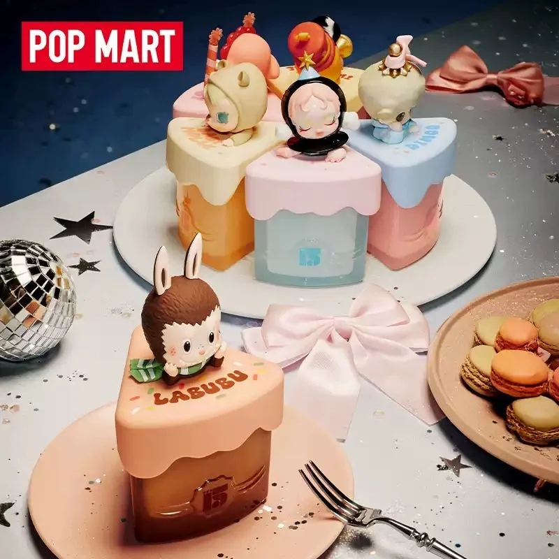 POP MART Vieren Het Moment POP MART 15TH ANNIVERSARY Serie Geurkaars Blind Box Guess Bag Speelgoed Pop Leuke Anime Figuur