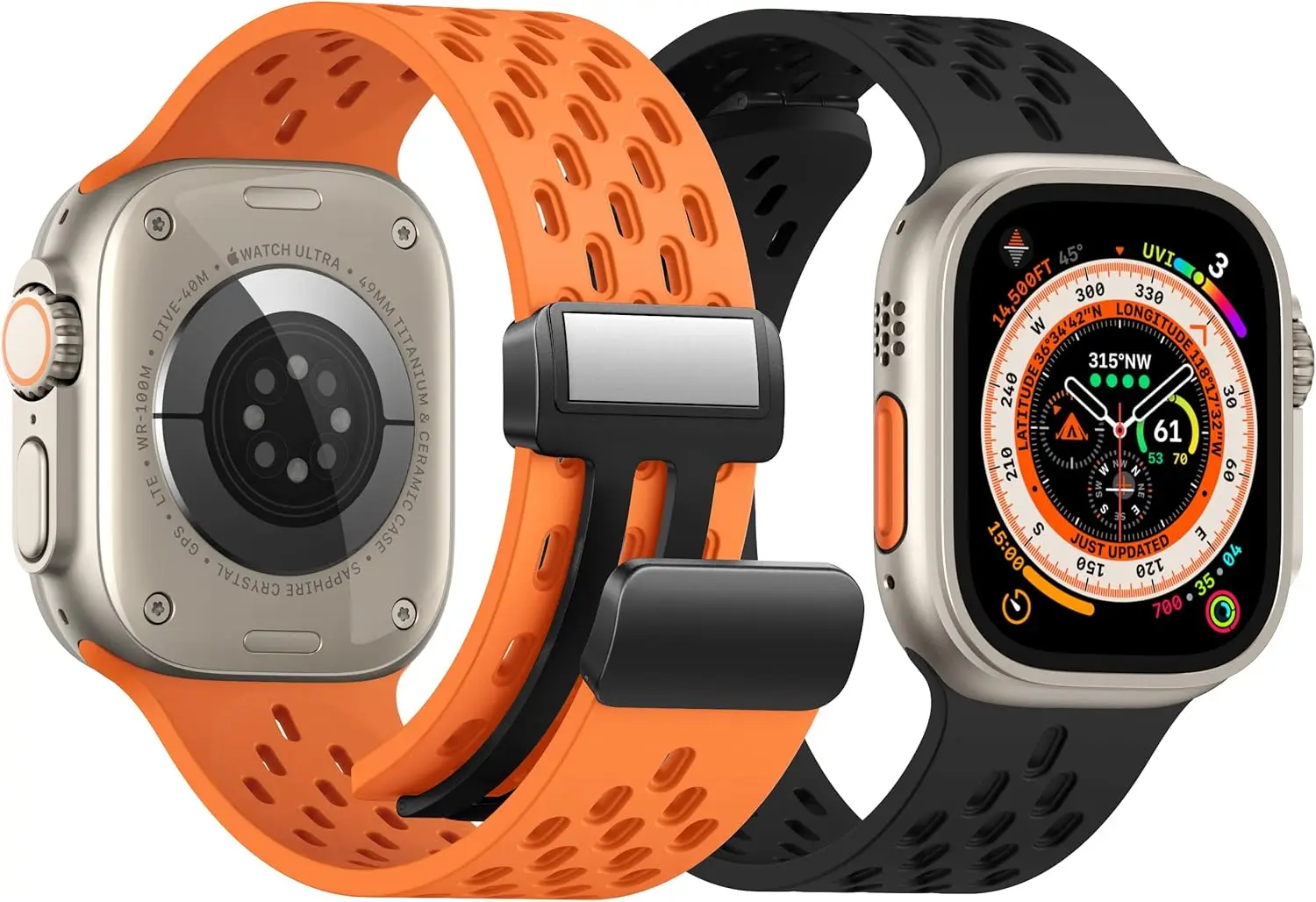 Magnetic Strap for Apple Watch Band 49mm 45mm 44mm 42mm 40mm 41mm Silicone Bracelet Correas iWatch Ultra 2 Series 9 8 SE 7 6 5 4
