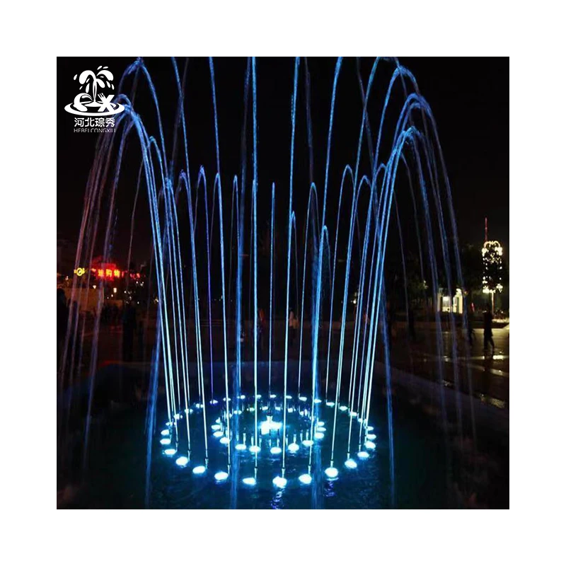 Music Fountain Color Light Emitting Diode Light Water Function Color Changing Park Dancing