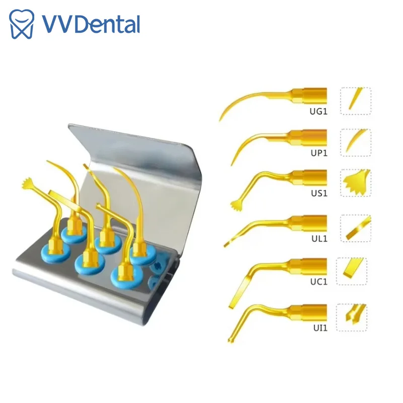 Dental Ultrasonic Surgery Tip Kit for WOODPECKER, Ultrasound Dentistry Instrument Teeth Cutting Surgery Sinus Lifting Tips