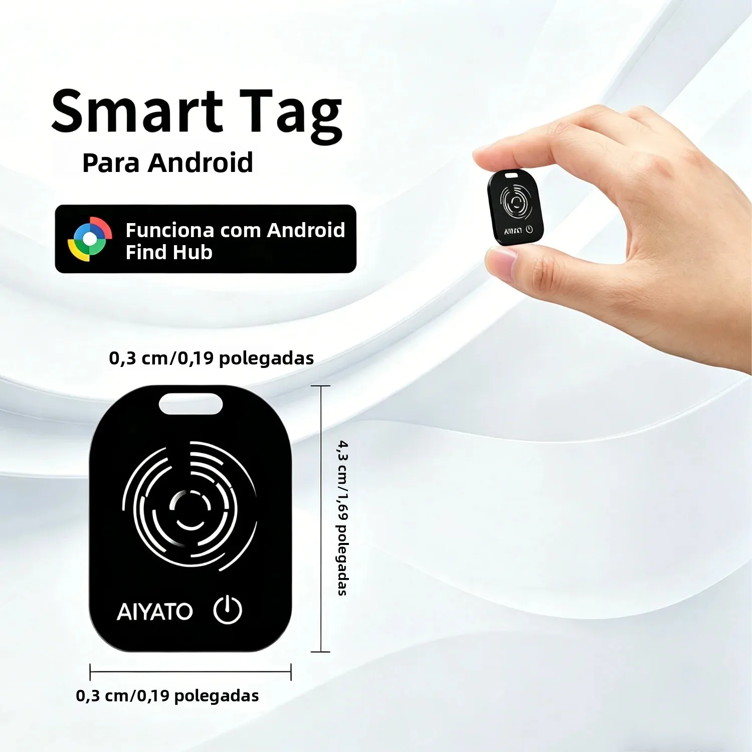 Cartão Rastreador de Carteira 2026 (iOS e Android) Cartão de Rastreamento Fino, Cartão Inteligente Bluetooth, Compatível com Apple Find My e Google Find Hub