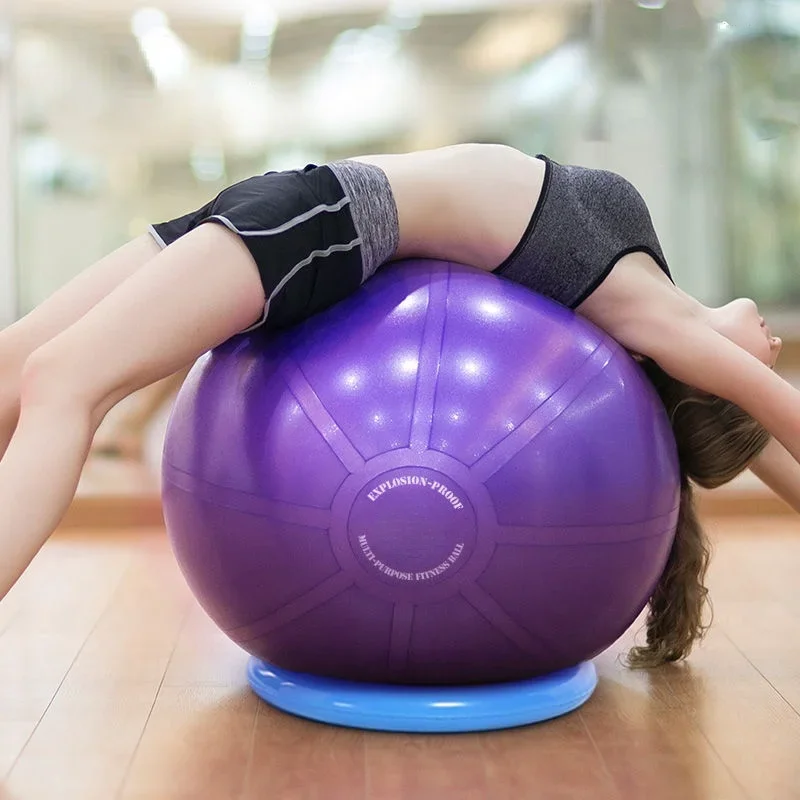 

Yoga Ball T-class Explosion-proof Thickened Fitness for Pregnant Woman, Swiss Gymnastics with Base