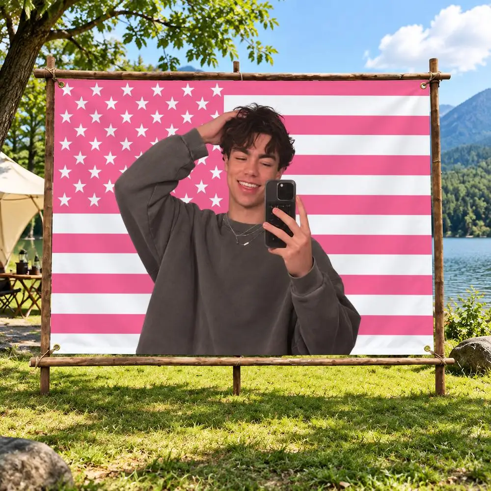 Actor M-Malachi Barton Flags Banner Decor for Bedroom,Garden,Party,Club,Indoor Outdoor, Fan Gift