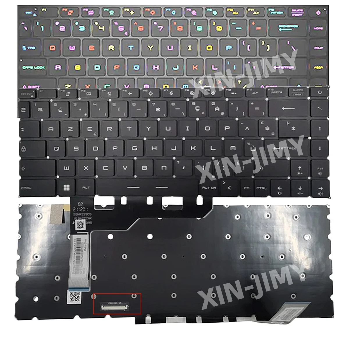 French per-key RGB Backlit Keyboard For MSI  GL75 9SFK 9SGK,GL75 Leopard 10SFK,GP75 Leopard 10SDK 10SEK 10SFSK 9SD 9SE FR