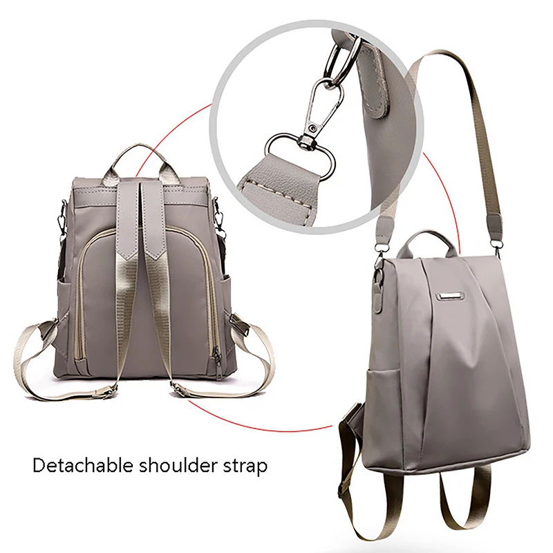 New Anti Theft Backpack Women Backpacks Multifunctional Travel Backpack Fashion Detachable Shoulder Strap Shoulder Bag