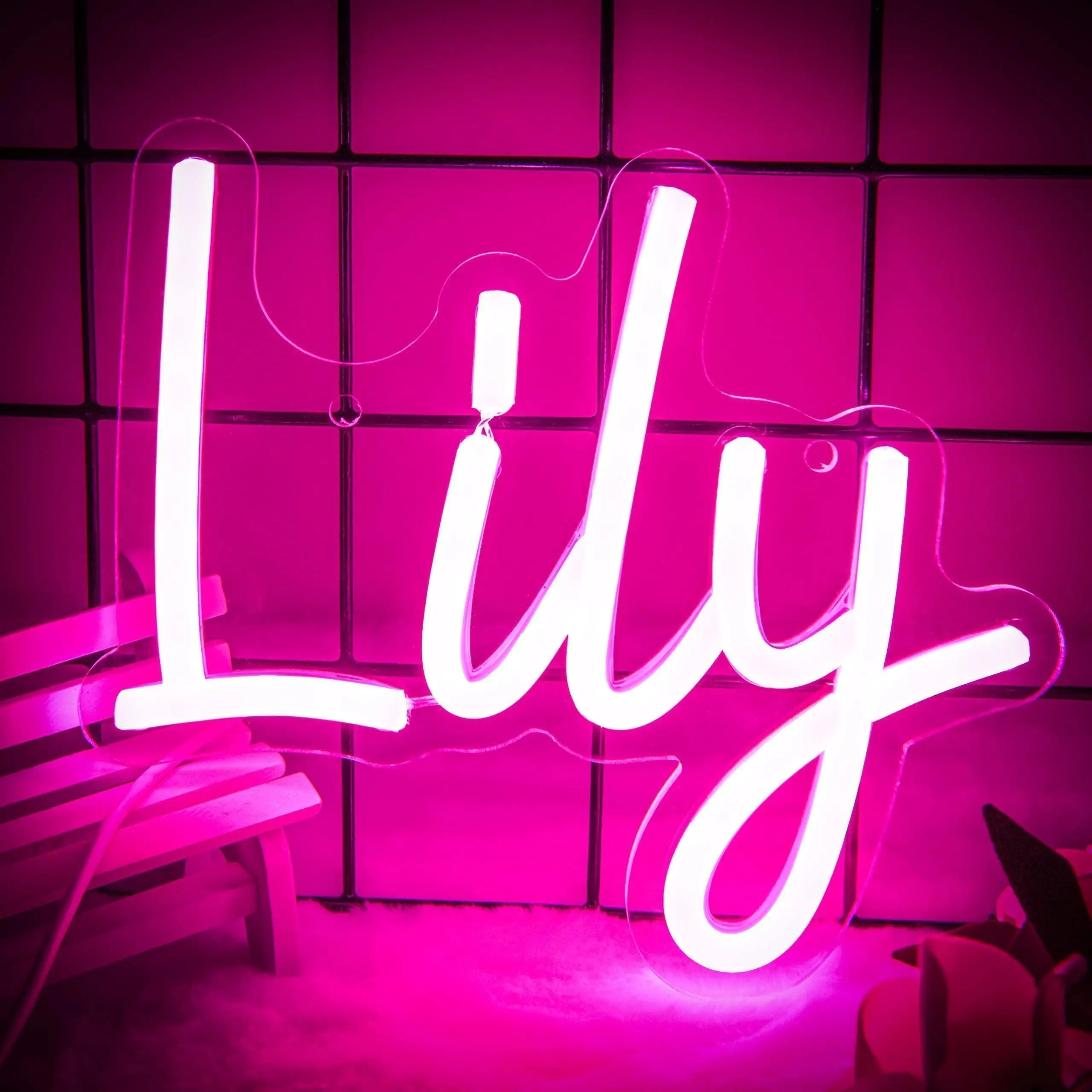 

Lily LED Neon Light - USB Powered, With Dimmer, Adjustable Brightness, Perfect for Bedrooms, Living Rooms, Personalized Decor