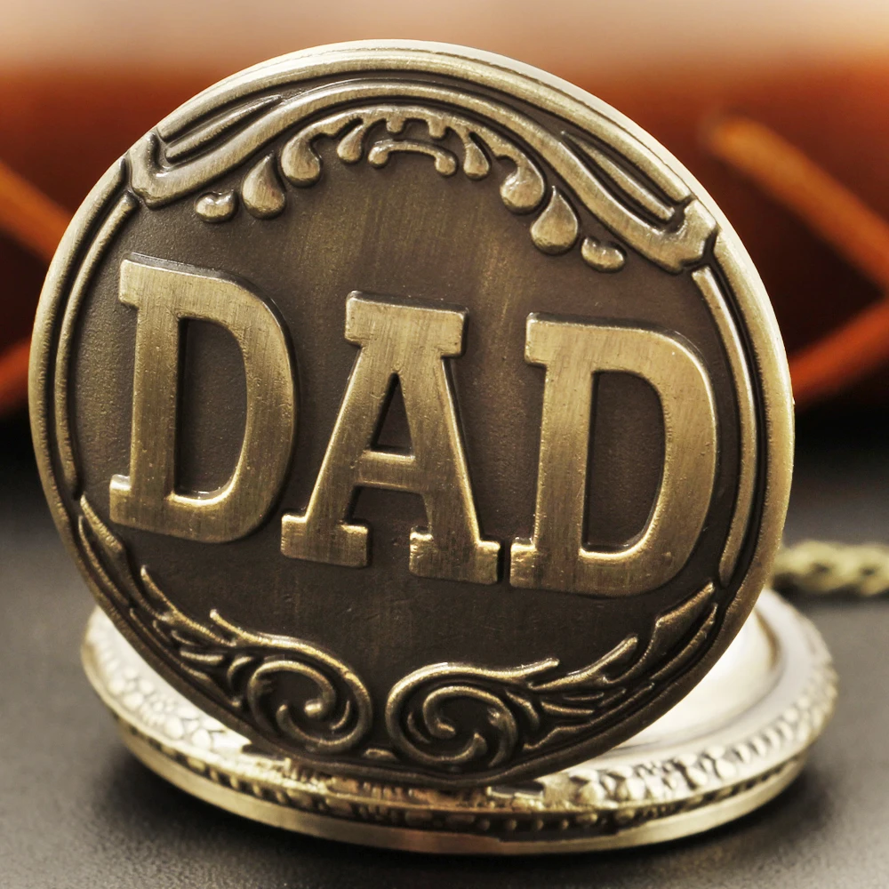 الكلاسيكية أبي منحوتة كوارتز ساعة الجيب ريترو شهم سيدة قلادة قلادة ساعة رقمية أفضل هدية عيد الأب #3