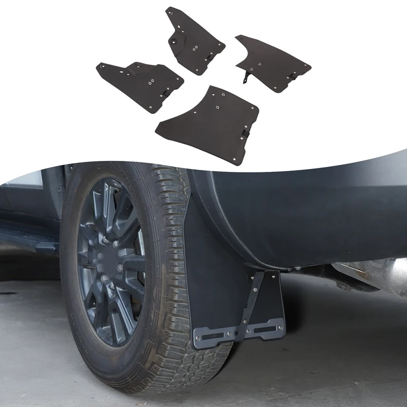 

Набор из 4 предметов, черный АБС-пластик для Toyota Land Cruiser Prado 250 LC250 2024+, автомобильные передние и задние колеса, брызговики, автомобильные аксессуары