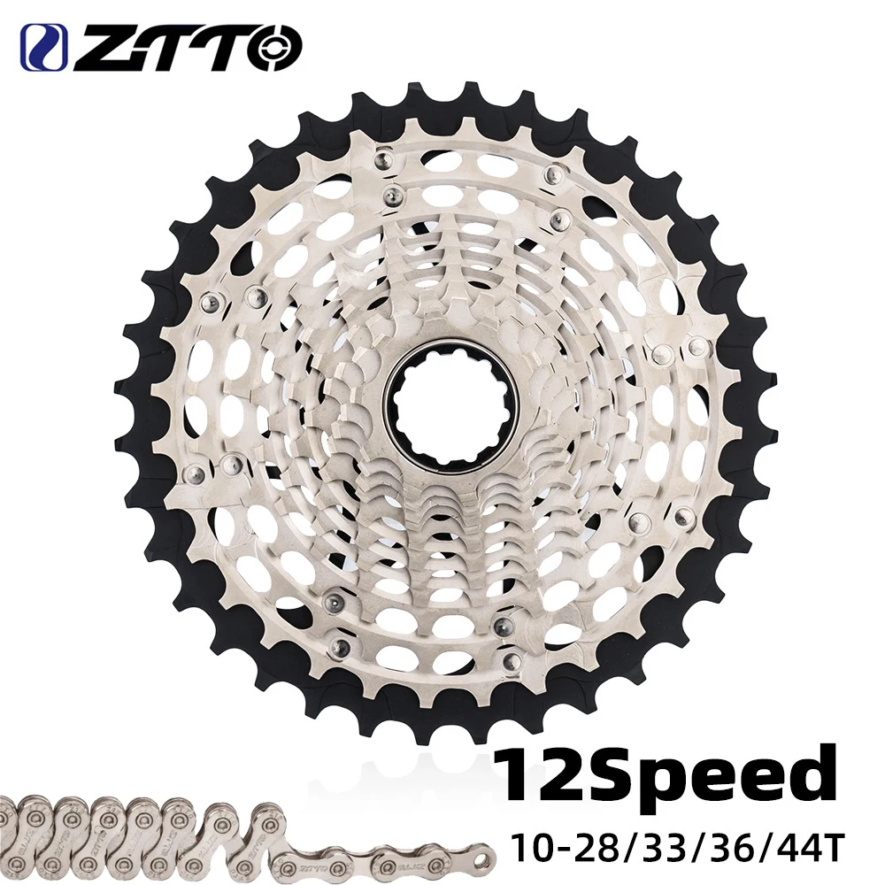 ZTTO 12 Speed Road XDR Cassette 12s 10-28T 10-33T 10-36T 10-44T Flywheel CNC Gravel Bike K7 12S Ultralight Freewheel Sprocket