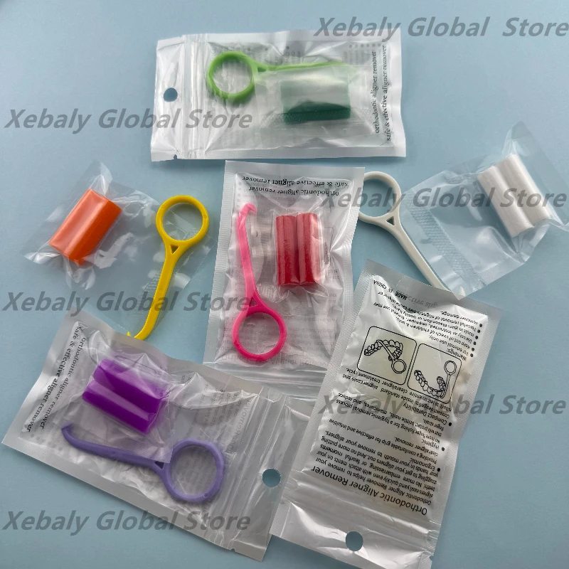 

40Sets Dental Aligner Chewies Seater Aligner Remover Removal Tool Orthodontic Retainer Invisable Braces Take Off Hook