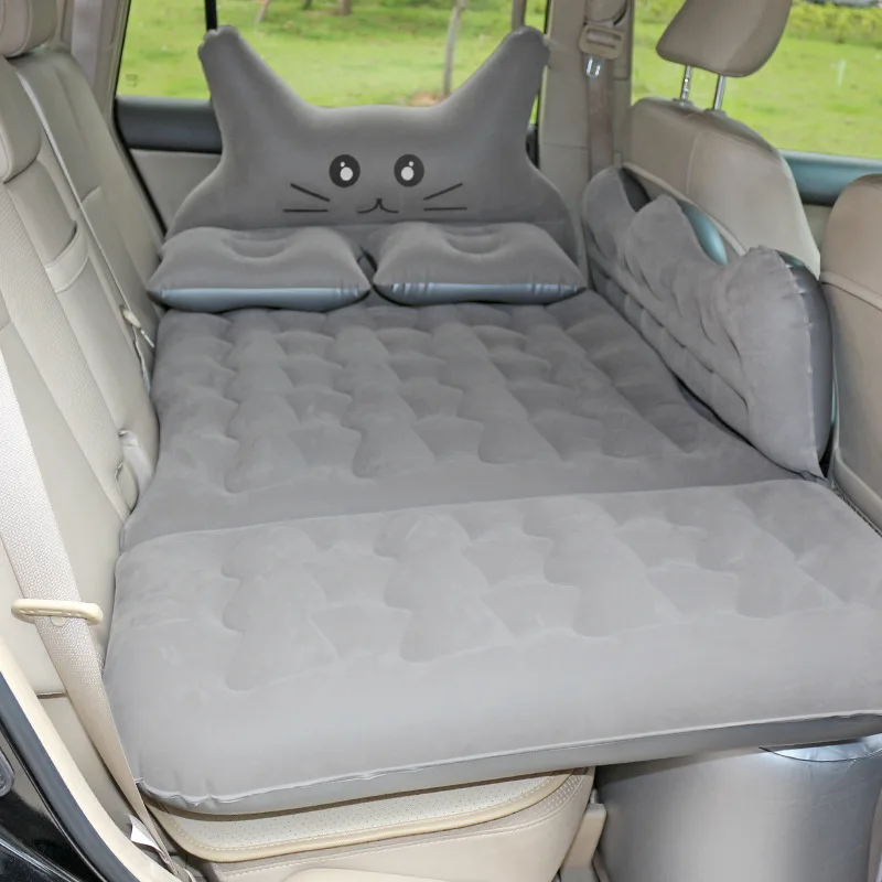 

PVC Flocking Camping Universal Travel Air Sleeping Cushion Car Backseat Bed Inflatable Car Mattress Bed For Suv
